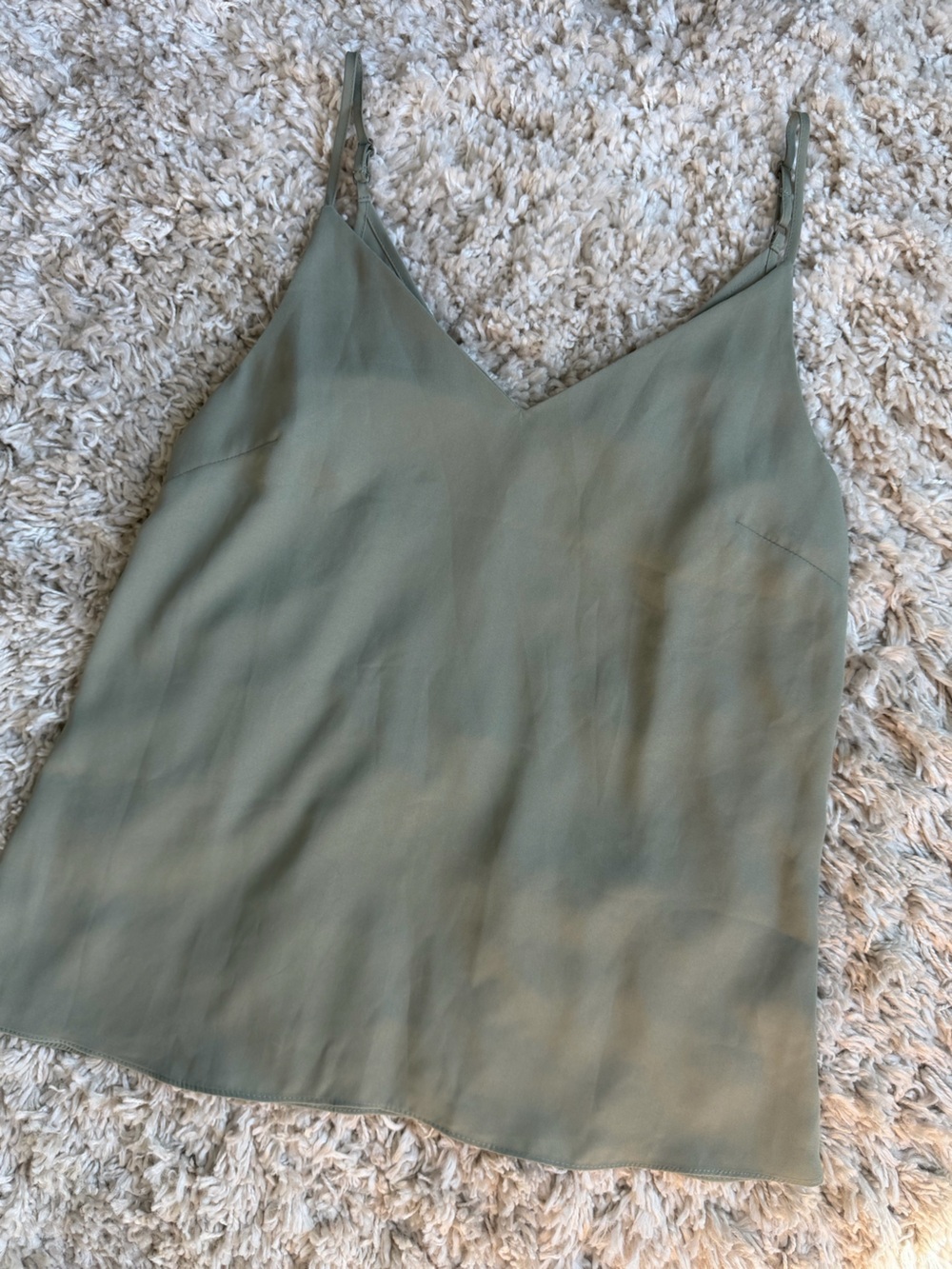 Olive V-Neck Tank Top